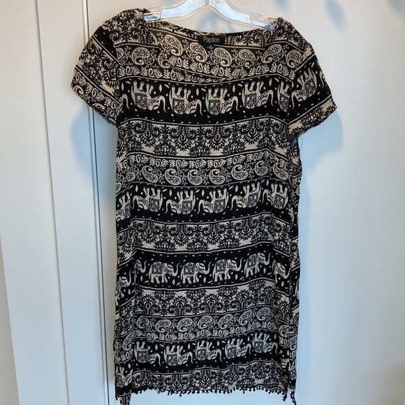 Elephant Print Tunic dress with hidden pockets ! - Picture 4 of 5